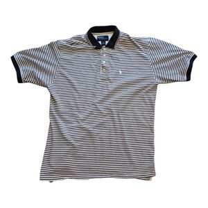 polo by ralph lauren polo shirt mens Large Stripped Vintage 90's Made In The USA